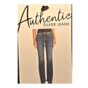 Silver Jeans Co Authentic 8x31 Women's Dark Wash Curvy Slim Straight NWOT